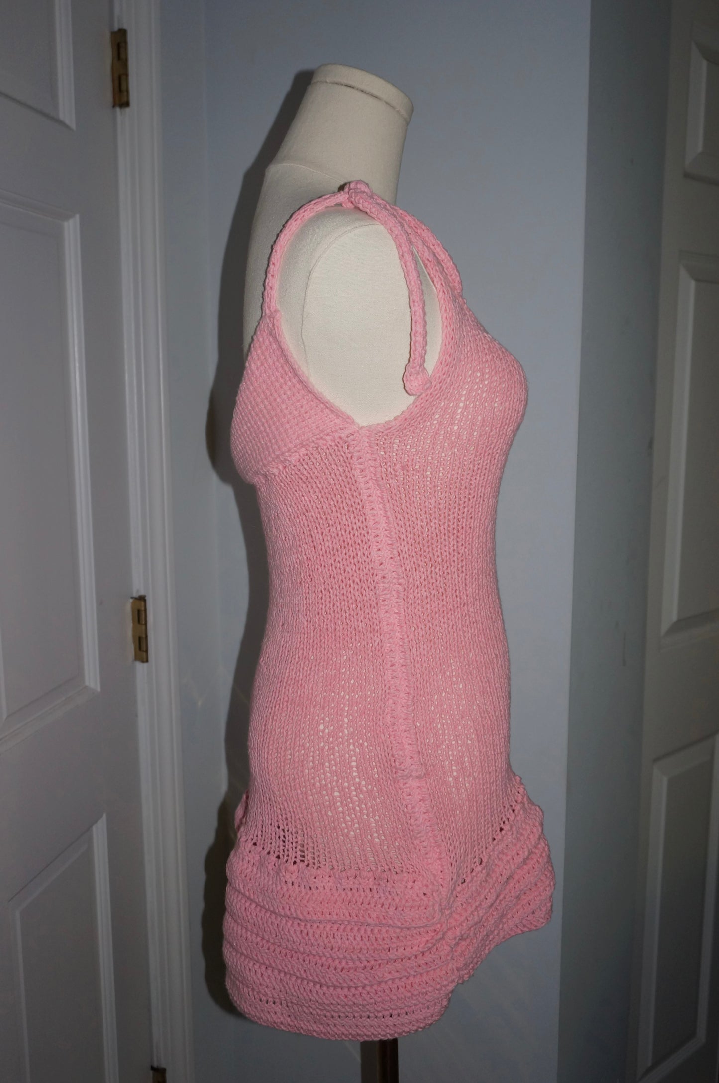 Pink Mini Ruffle Dress