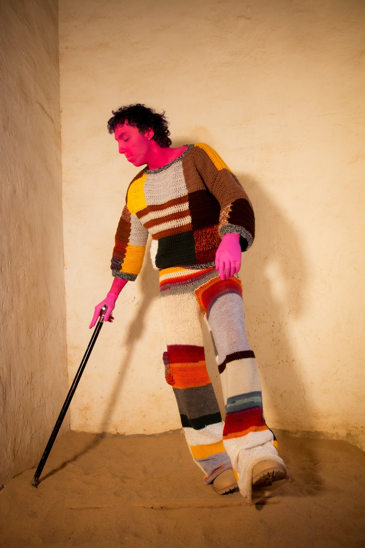 Patchwork Crochet Sweater