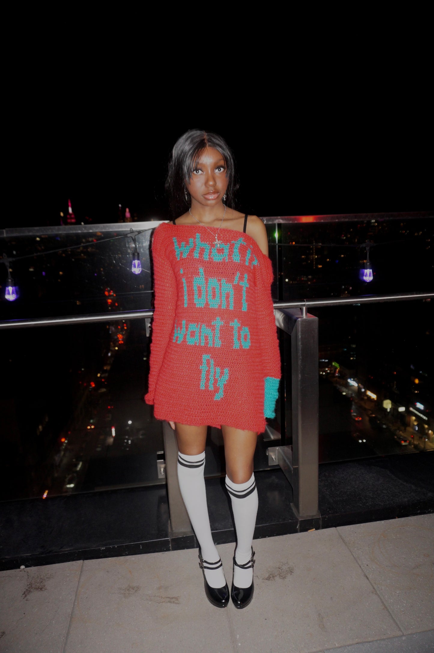 "What If I Don't Want To Fly" Crochet dress