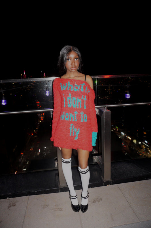"What If I Don't Want To Fly" Crochet dress