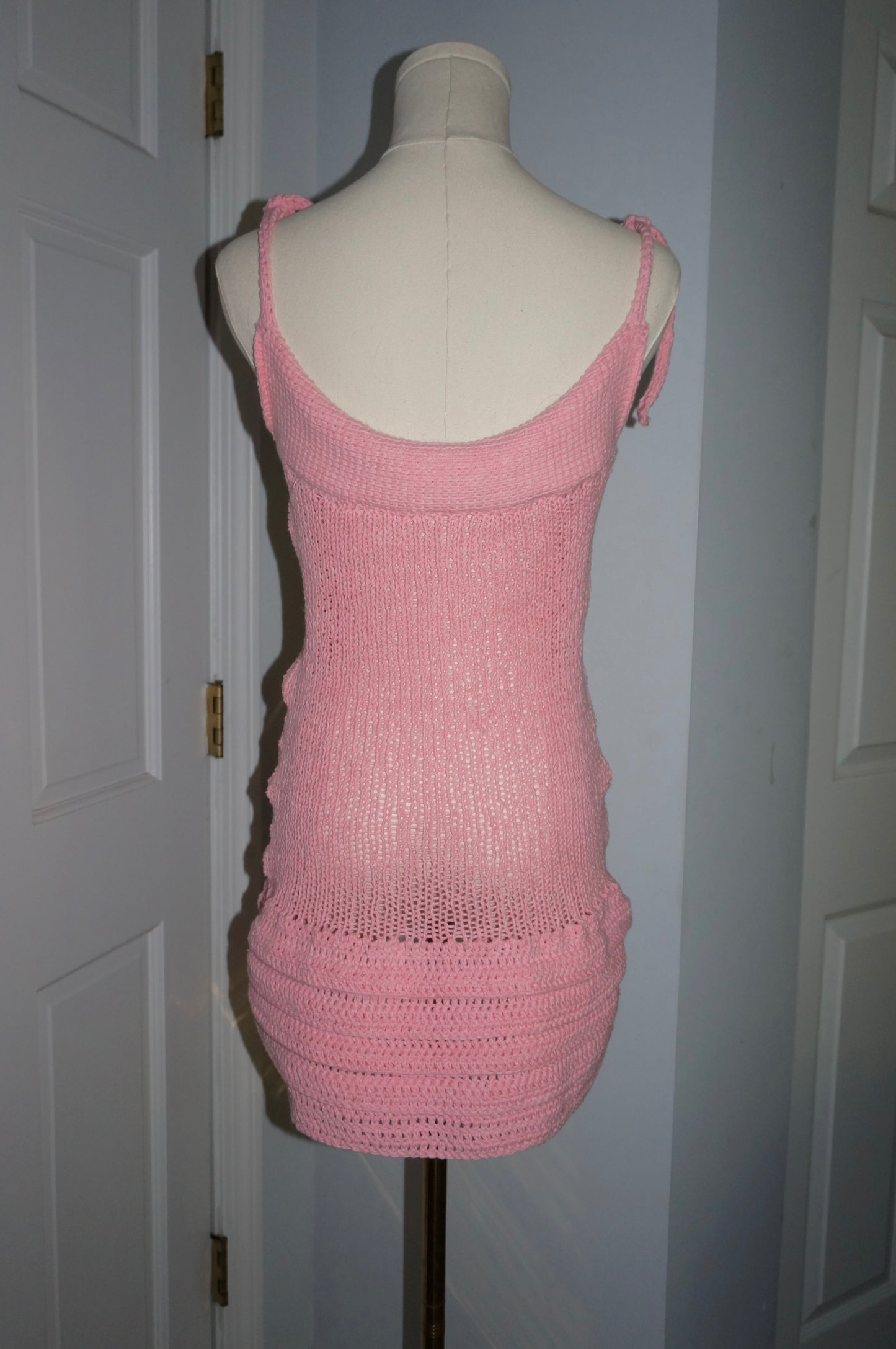 Pink Mini Ruffle Dress