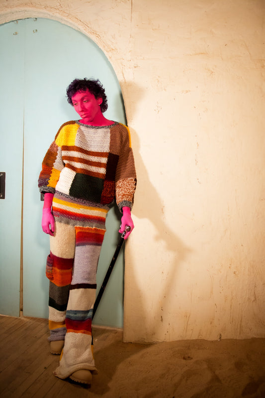 Patchwork Crochet Sweater